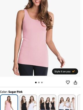 Nikibiki Sugar Pink Scoop Neck Tank